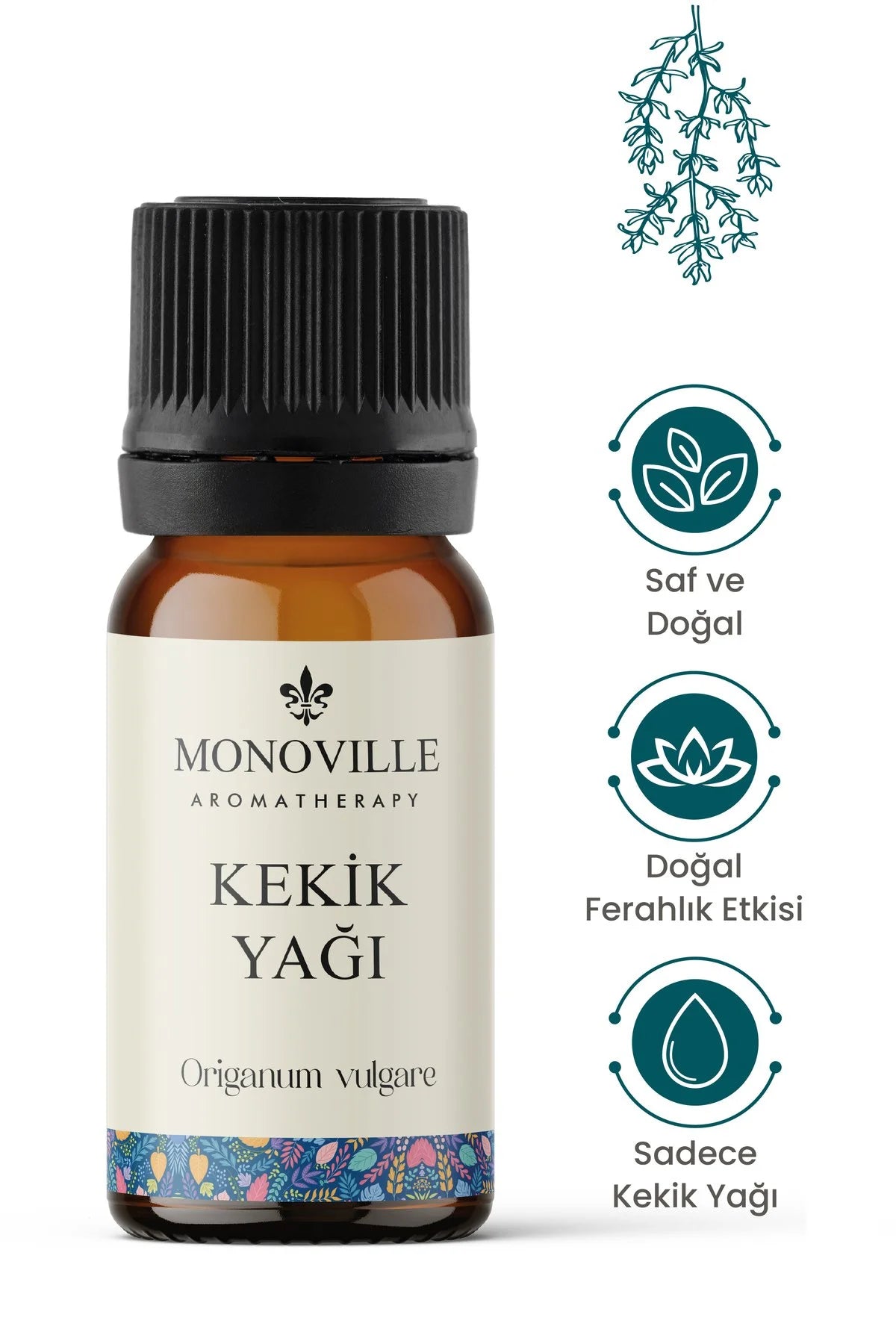 Monoville Aromatherapy Oregano Olie – 100% Pure Oregano Etherische Olie – Origanum Vulgare – Stoomgedestilleerd – 10 ml