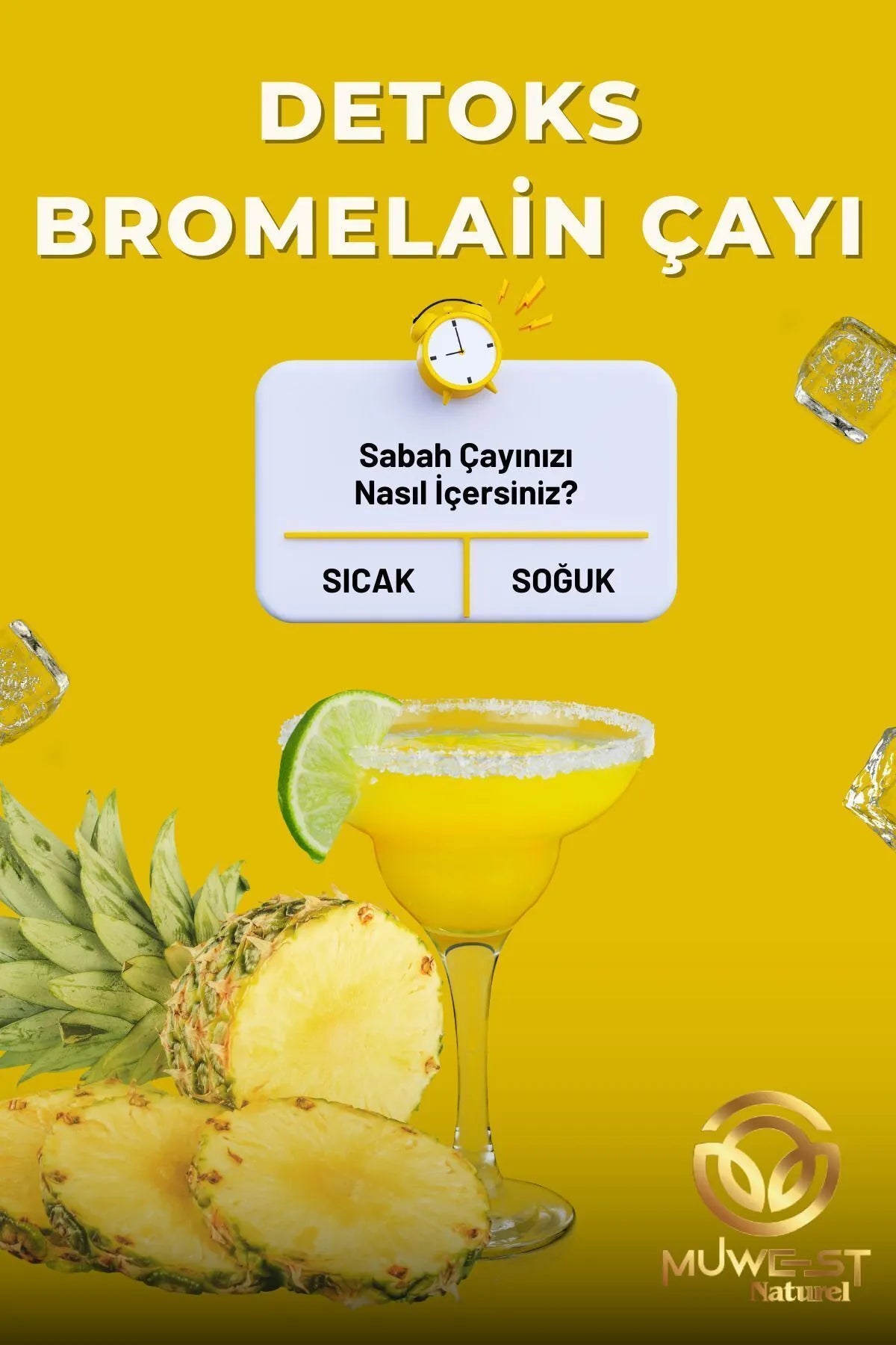 Muwest Doğal Bromelain Detoks Çayı 30 adet