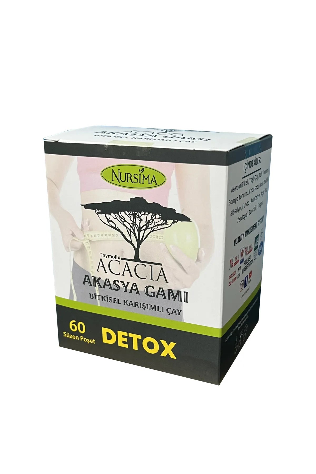 Nursima Acacia Akasya Gum Detox Thee 60 Filters in Zakjes