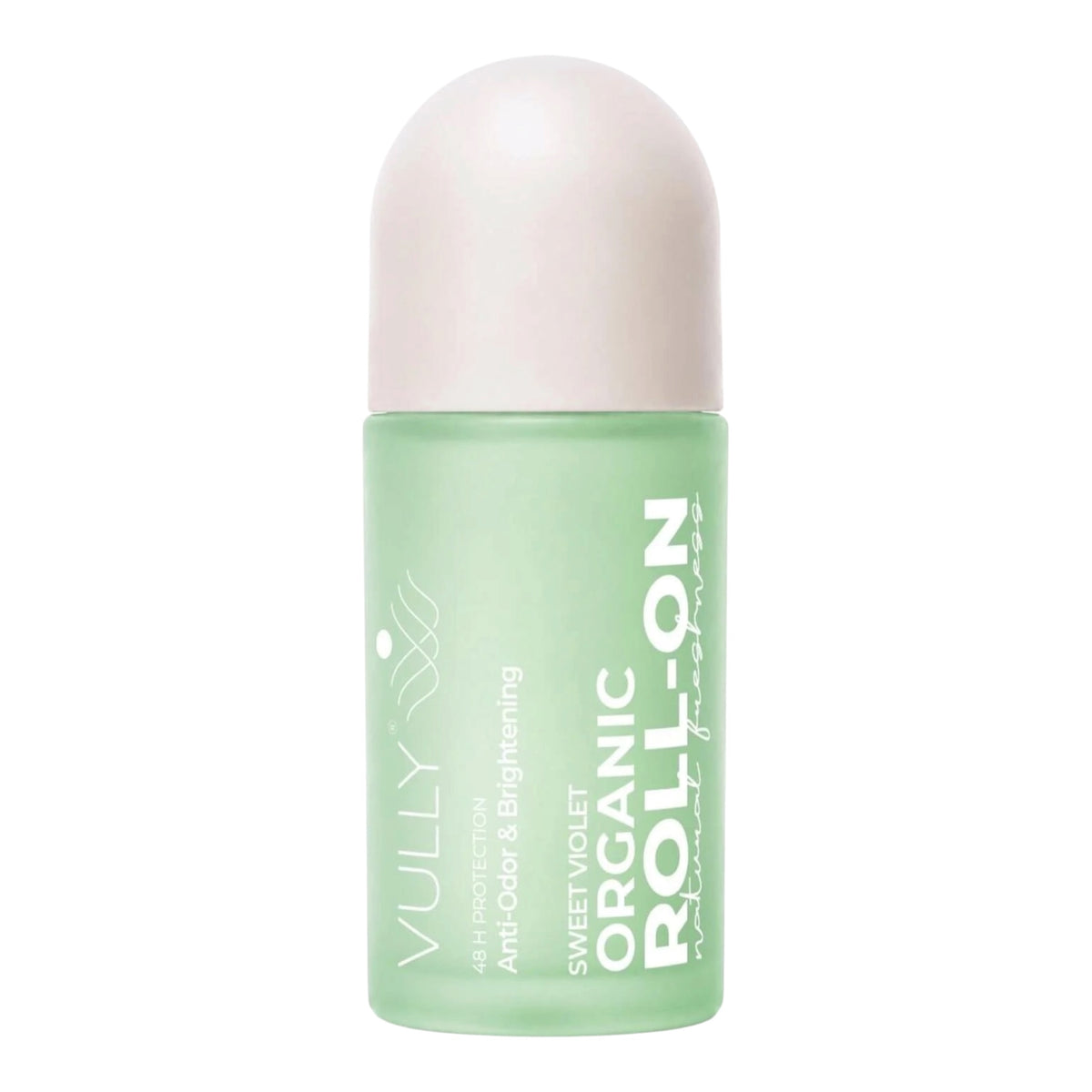 Vully Organic Roll-On Deodorant Sweet Violet – 48 Uur Geurbescherming – Anti-Odor & Brightening – Met Plantaardige Extracten – 50 ml
