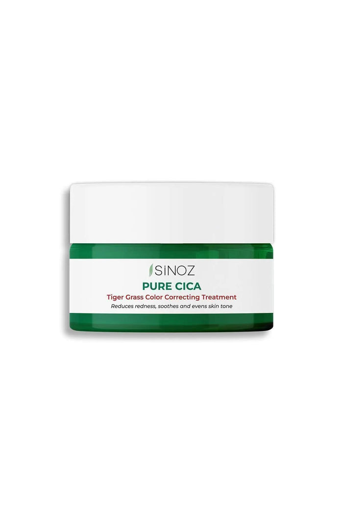 SINOZ Pure Cica Tiger Grass Tone Equalizing Intensief Hyaluronzuur Herstellende Kalmerende Gezichtscrème tegen Roodheid Alle huidtypes 15 ml