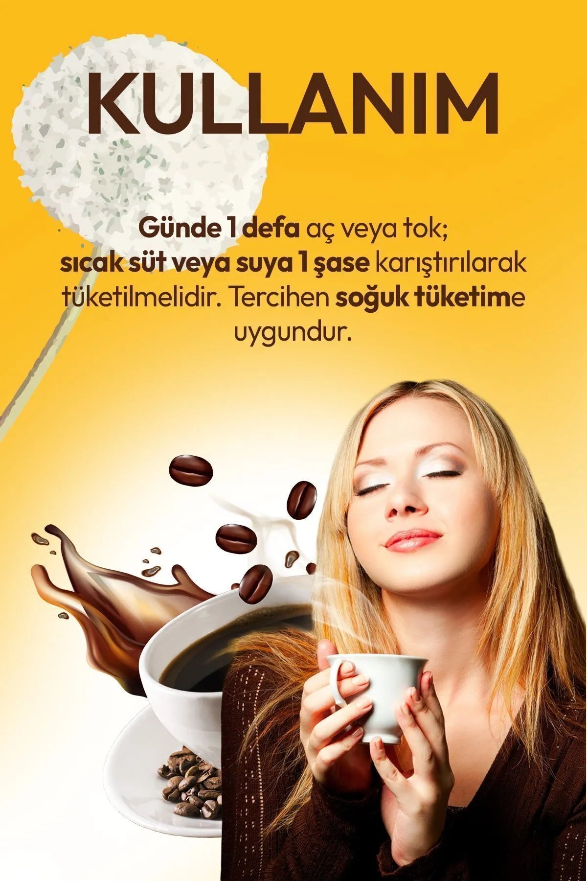 SpringMax Collageen Coffee Detox Cichorei Dieetkoffie, Kara Hindiba helpt oedeem te verlichten