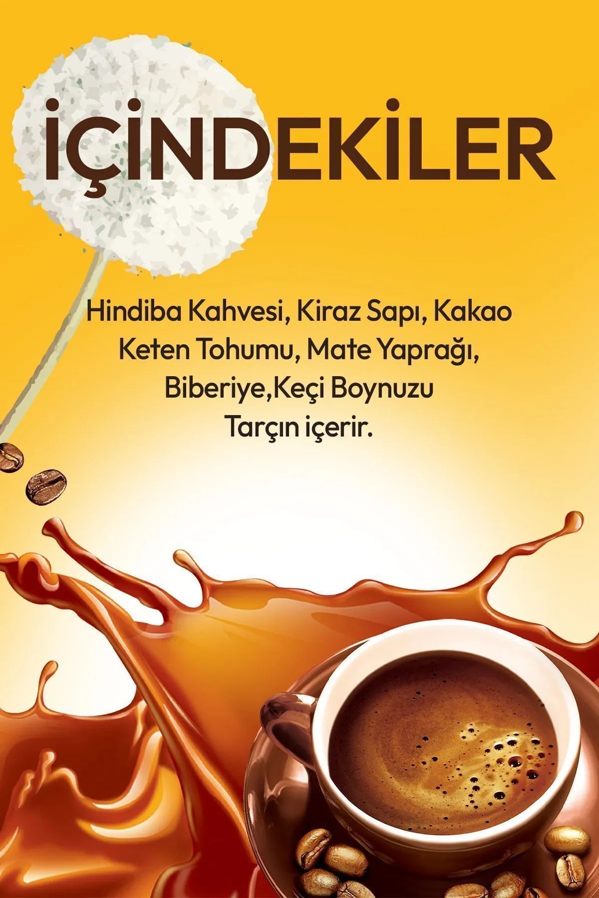 SpringMax Collageen Coffee Detox Cichorei Dieetkoffie, Kara Hindiba helpt oedeem te verlichten