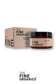 THE FINE ORGANICS Voedende en Zuiverende Lichaams Peeling tegen ingegroeide haartjes met miniatuur gouden watermeloenextract 300 gr